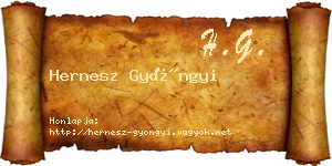 Hernesz Gyöngyi névjegykártya